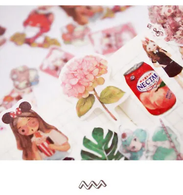 $4.50 • Buy Washi Decor Stickers | Cat | Floral | Food | Cake | Drinks | Ice Cream | Plants
