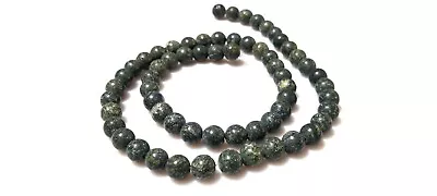 Russian Seraphinite Round 6mm Smooth Loose Gemstone Beads 14 Inch 1 Strand  • $21.37