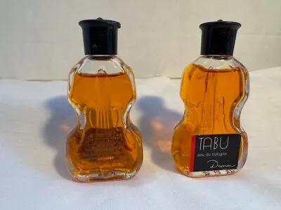 NEW Vintage Rare TABU Eau De Cologne By Dana  1/2 Fl.oz-15 Ml - LOT OF 2 Bottles • $6