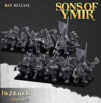 £10 • Buy Dwarf Rangers - Highlands Miniatures 28/32mm
