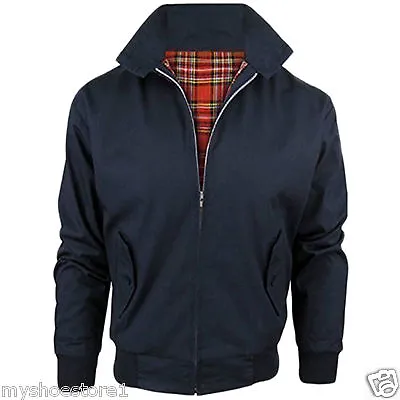 Mens Jacket Outdoor Winter Biker Classic Trendy Vintage Bomber Work Mod Coat Top • £10.99