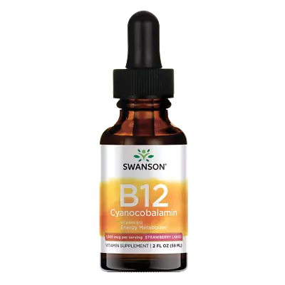 Swanson B-12 Liquid 1000 Mcg 2 Fl Oz Liquid • $17.60