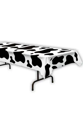 Western Party Cow Print Plastic Tablecover • £16.49