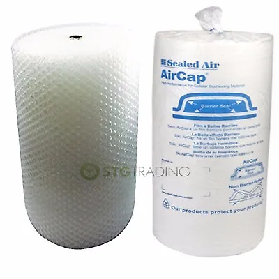 Large Bubble Wrap 300mm 500mm 750mm Incl Aircap Branded Bubble Wrap 50m Rolls  • £10.04