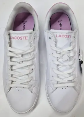 £54.99 • Buy LACOSTE Women's Graduate Pro 222 1 Leather Trainers Shoes : White UK 6 EU 39.5