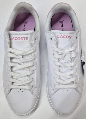£54.99 • Buy LACOSTE Women's Graduate Pro 222 1 Leather Trainers Shoes : White UK 6 EU 39.5