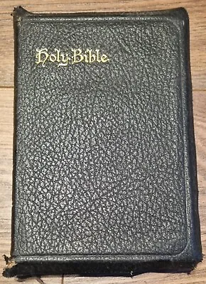 Holy Bible KJV Cca 1900 Undated Leather • £32.99