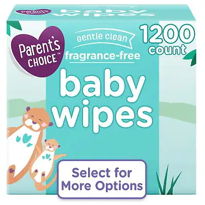 Fragrance-Free Baby Wipes 1200 Count (Select For More Options) • $23.20