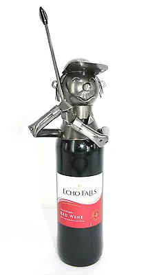 Driving Golfer - Metal Wine Bottle Holder • £9.99