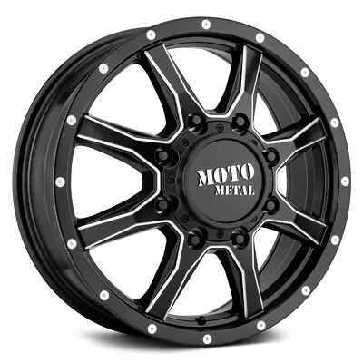 MOTO METAL MO995 Dually Front 20X8.25 8x210 ET127 Satin Black Milled (Qty Of 1) • $130.49