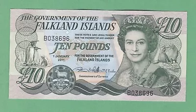 Falkland Islands  10 Pound  Notes  P-18   UNCIRCULATED • £30.41