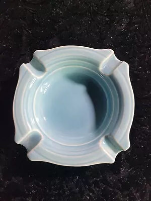 Vernon Kilns Vernon Ware Individual Ashtray 3 1/4  Modern California LIGHT BLUE • $10