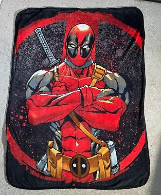 Deadpool Blanket (Northwest) Marvel 45  X 60  Preowned • $12.99