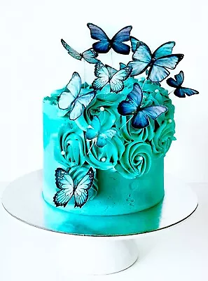 24 Edible Wafer Butterflies Cake Cupcake Baby Birthday Anniversary Engagement • $20.14