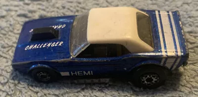 Vintage Matchbox Superfast Dodge Challenger Hemi Blue Die Cast Toy Car Vehicle • $3.70