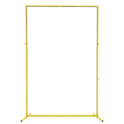 Rectangle Backdrop Stand Arch Frame Flower Balloon Metal Stand Home Decor Yellow • $41.47