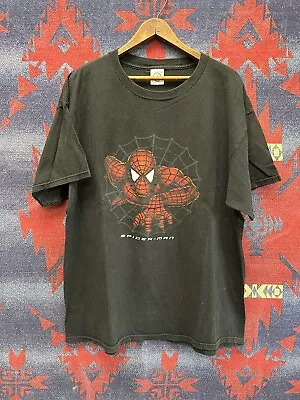 Vintage Spider-Man Movie Promo Shirt Marvel 2002 XL Y2K • $49.99