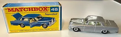 Matchbox Superfast 46-A Rare Silver Merceds 300 SE Coupe With Original Box • $109.99
