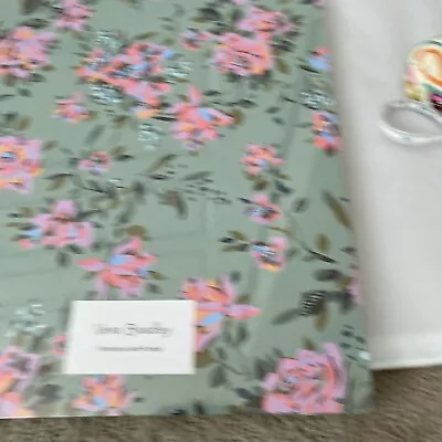 NEW Vera Bradley Large Spiral Notebook Interior Pockets Rosy Outlook • $13.67