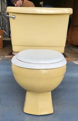 Universal Rundle Yellow Toilet Vintage Bathroom USA Made • $725