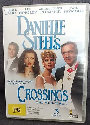 Danielle Steel's Crossings TV Mini Series DVD Cheryl Ladd  3DISC AS NEW REGION 4 • £37.19