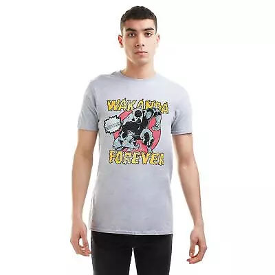 Marvel Mens T-shirt Forever Black Panther S-2XL Official • £10.49