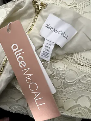$100 • Buy Bnwt Alice Mccall Vanilla Yvonne Midi Dress - Size 8 Au/4 Us  (rrp $549)