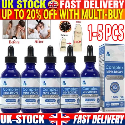 1-5X Nexusbio Labs Complex Men's Drops Secret Drops For Strong Men Men’s Drops • £8.20