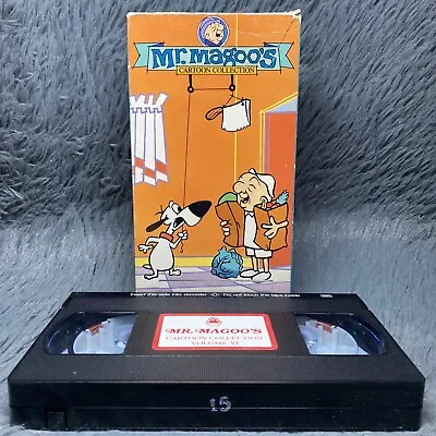 Mr. Magoo’s VHS 1988 Cartoon Collection Features 5 Cartoon Classics Jim Backus • $9.99