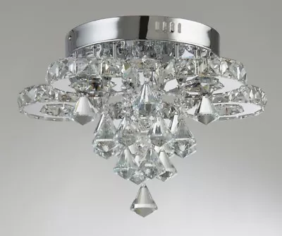 Marco Tielle HANNA 5 Light LED Ceiling Chandelier With Glass Crystal Droplets • £169