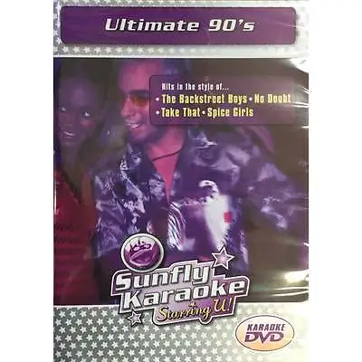 Sunfly Karaoke DVD Ultimate 90's - Full Video / Blue Options All Region & Player • £3.99
