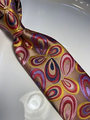 Nwt Verse 9 Multi Color Medallion Style Print Silk Designs Neck Tie & Hanky • $24.99