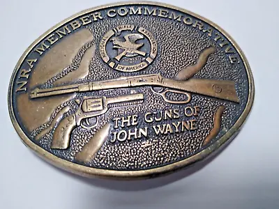 NRA Belt Buckle Commemorative Guns Of John Wayne • $12.75