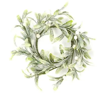 Christmas Round Mistletoe Wreath 11cm - Door Decoration • $14.65