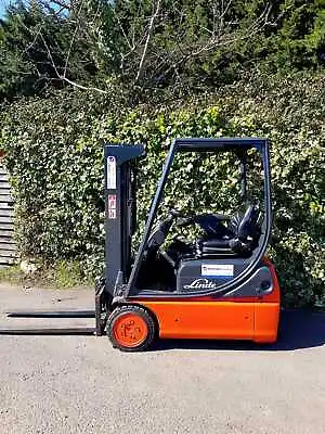 £5800 • Buy Linde E14 Electric Counterbalance Forklift Truck/Triple Mast/ Container Specs