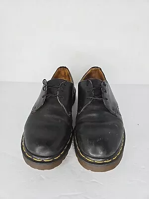 Vintage Mens Doc Martens 1461/59 Oxford Made In England Black UK Size 8 US 10 • $57.50