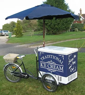 Brand New Traditional Ice Cream Tricycle  Stop Me & Buy One  Trike/Bike/Cart/Van • £1850