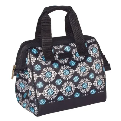 Sachi 24x22cm Insulated Lunch Bag Outdoor/Picnic Food Storage Black Medallion • $29.95