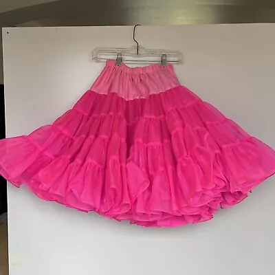 DORIS CRYSTAL MAGIC 40 Yard Ultra Full Square Dance Petticoat Hot Pink • $75