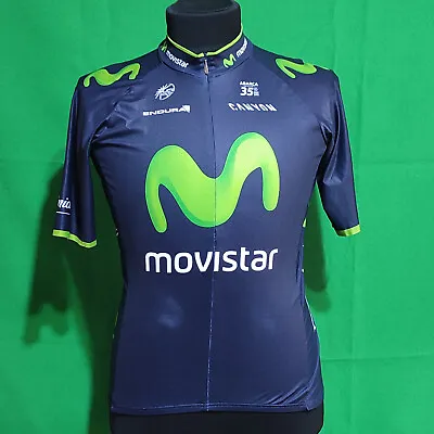 Endura Movistar Telefonica Replica Cycling Body Jersey T-shirt Scotland Size XL • $21.11