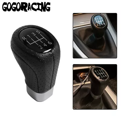 Fit For BMW 6 Speed Shift Knob E30 E36 E46 M3 Z4 3.0 E90 E91 E92 PU Leather • $15.55