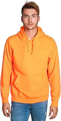 Mens Heavyweight Pullover Hoodie Jacket Unisex Fleece Plain Hooded Sweatshirt • $19.98