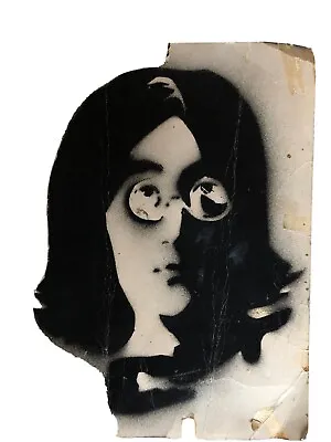 John Lennon Poster Vintage Original Art Spray Stencil  • $25