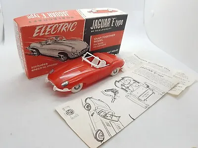 Kim Toys Scalecraft Jaguar E Type Snap Together Model Car + Electric Motor Kit • $56.82