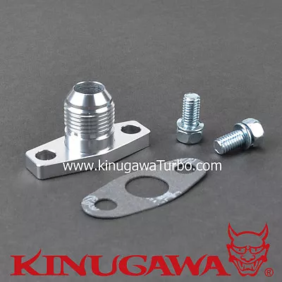 Billet Alumimum Turbo Oil Return Flange -10 AN Garrett T25 T28 44mm Hole To Hole • $11.99