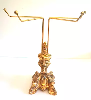 L&L WMX 24k Gold Painted Metal Towel Holder Jewelry Necklace Counter Display • $35.99