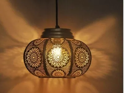 16 Moroccan Turkish Metal Gold Ceiling Lamp Exclusive Gold Light Wedding Décor • $76.99