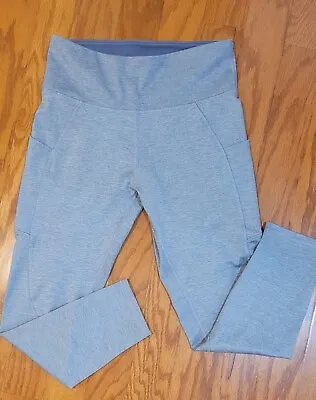 Women Marika Small S Capri Leggings Light Gray 2 Media Pockets • $14