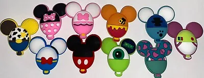 Set Of 10 Disney Balloon Croc Jibbitz Charms-Mickey Minnie Etc-Free Shipping • $11.99