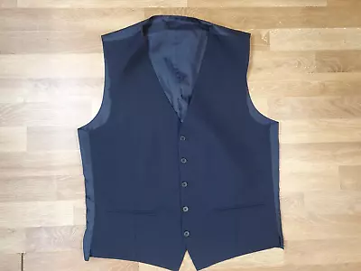 REDHERRING Mens Suit Waistcoat Size 42R EU 52 Navy Blue Vest • $4.96